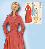 1950s Vintage McCall's Sewing Pattern 9082 Misses Housecoat or Dress Size 30 B - Vintage4me2