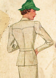 McCall 9148: 1930s Uncut Misses Tailored Suit Sz 38 Bust Vintage Sewing Pattern