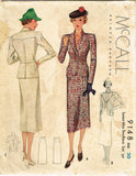 McCall 9148: 1930s Uncut Misses Tailored Suit Sz 38 Bust Vintage Sewing Pattern