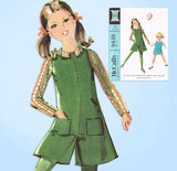 1960s Vintage McCall's Sewing Pattern 9439 Toddler Girls Jumper w Shorts Size 6 - Vintage4me2