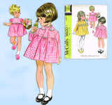 McCall 9600: 1960s Uncut Baby Girls Dress & Coat Sz 6 mos Vintage Sewing Pattern