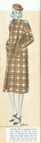 McCall Pattern 9621: 1930s Misses Long Lean Coat Sz 34 B Vintage Sewing Pattern