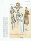 McCall Pattern 9621: 1930s Misses Long Lean Coat Sz 34 B Vintage Sewing Pattern - Vintage4me2
