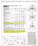 McCall 9653: 1960s Uncut Baby Girls Pleated Dress Size 2 Vintage Sewing Pattern