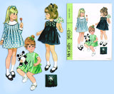 McCall 9653: 1960s Uncut Baby Girls Pleated Dress Sz 6 mos Vintage Sewing Pattern