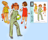 McCall 9665: 1960s Uncut Toddler Girls Romper Size 6 Vintage Sewing Pattern