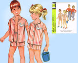 1960s Vintage McCalls Sewing Pattern 9691 Uncut Unisex Toddler Play Clothes Sz 6