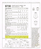 1960s Vintage McCalls Sewing Pattern 9730 Uncut Toddler Girls Play Clothes Sz 5