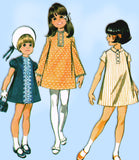 McCall 9762: 1960s Uncut Toddler Girls 6 Way Dress Size 6 Vintage Sewing Pattern