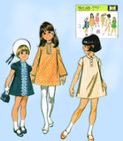 McCall 9762: 1960s Uncut Toddler Girls 6 Way Dress Size 2 Vintage Sewing Pattern