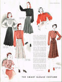 McCall 3126: 1930s Gorgeous Misses Gathered Blouse Sz 36B Vintage Sewing Pattern
