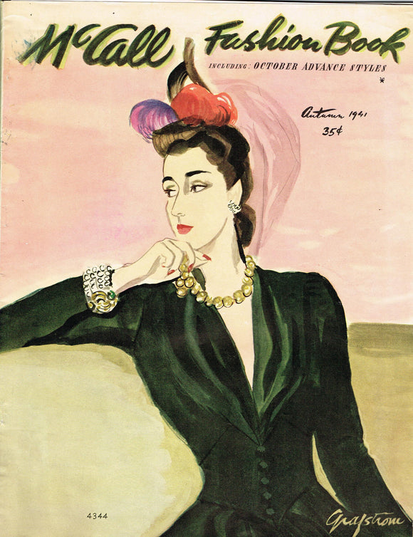 1940s Digital Download McCall Fall 1941 Fashion Book Magazine Pattern Book Catalog