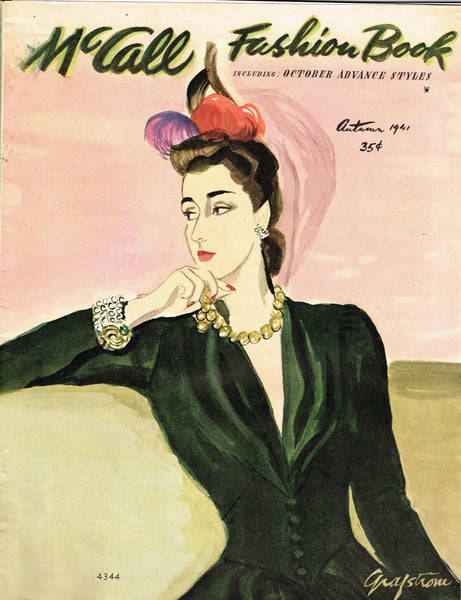 1940s Digital Download McCall Fall 1941 Fashion Book Magazine Pattern Book Catalog