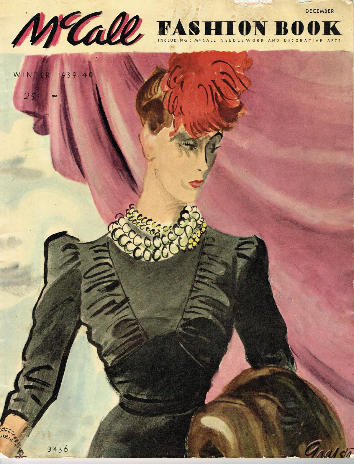Instant Digital Download 1930s McCall Fashion Book Winter 1939 Quarter –  Vintage4me2
