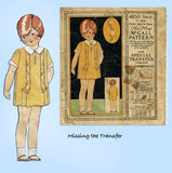 McCall 4850: 1920s Sweet Toddler Girls Pleated Dress Sz 6 Vintage Sewing Pattern