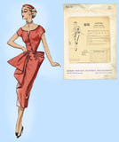 Modes Royale 1170: 1950s Uncut Sexy Cocktail Dress Sz 30B Vintage Sewing Pattern