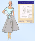 1950s Rare Uncut Vintage Modes Royale Sewing Pattern D-143 Misses Coat Dress 30B