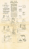 Monarch M221: 1930s Vintage Embroidery Transfer Uncut Day of the Week Kitty Motifs
