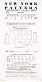 New York 1030: 1950s Uncut Misses Skirt w Pockets Sz 22 W Vintage Sewing Pattern
