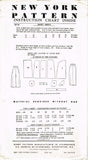 New York 1030: 1950s Uncut Misses Skirt w Pockets Sz 24 W Vintage Sewing Pattern