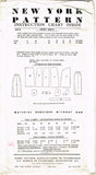 New York 1030: 1950s Uncut Misses Skirt w Pockets Sz 34 W Vintage Sewing Pattern