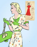 1930s Vintage New York Sewing Pattern 1092 Misses Two Piece Dress Size 36 Bust Vintage4me2