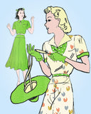 1930s Vintage New York Sewing Pattern 1092 Misses Two Piece Dress Size 36 Bust Vintage4me2