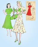 1930s Vintage New York Sewing Pattern 1092 Misses Two Piece Dress Size 36 Bust Vintage4me2