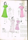 1930s Vintage New York Sewing Pattern 1092 Misses Two Piece Dress Size 36 Bust Vintage4me2