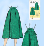 New York 1127: 1950s Uncut Misses Skirt w Pockets Sz 28 W Vintage Sewing Pattern