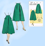 New York 1127: 1950s Uncut Misses Skirt w Pockets Sz 28 W Vintage Sewing Pattern