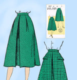 New York 1127: 1950s Uncut Misses Skirt w Pockets Sz 30 W Vintage Sewing Pattern