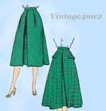 New York 1127: 1950s Uncut Misses Skirt w Pockets Sz 26 W Vintage Sewing Pattern