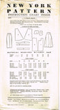 New York 1181: 1950s Uncut Misses Skirt w Pockets Sz 30 W Vintage Sewing Pattern