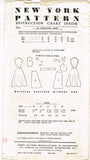 New York 1327: 1950s Flattering Misses Sun Dress Sz 30 B Vintage Sewing Pattern
