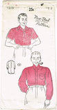 New York 1378: 1940s Classic Men's Sports Shirt 14in Neck Vintage Sewing Pattern