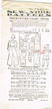 New York 1465: 1940s Uncut Toddler Girls Slacks & Blouse Sz 4 VTG Sewing Pattern
