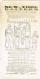 New York 1465: 1940s Uncut Girls Slacks & Blouse Size 10 Vintage Sewing Pattern