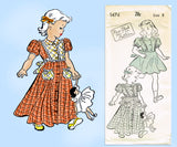 New York 1474: 1940s Uncut Girls Dress or Housecoat Sz 8 Vintage Sewing Pattern