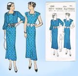 New York 1565: 1930s Uncut Misses Dress & Jacket Sz 40 B Vintage Sewing Pattern