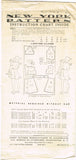 1940s Vintage New York Sewing Pattern 1567 Uncut WWII Girls Shirtwaist Dress 12