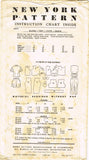 1940s Vintage New York Sewing Pattern 1571 Uncut Little Girls Play Clothes Sz 8