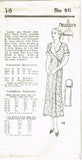 New York 18: 1930s Rare Uncut Misses Hooverette Sz 46 B Vintage Sewing Pattern