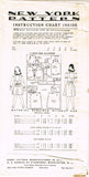1950s Vintage New York Sewing Pattern 1874 Uncut Girls Jumper & Blouse Size 8