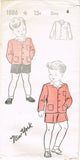 1940s Vintage New York Sewing Pattern 1886 Sweet Uncut Toddler Boys Suit Size 6