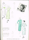 1940s Vintage New York Sewing Pattern 300 Misses Assymetrical Dress Size 37 Bust Vintage4me2