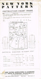 1950s Vintage New York Sewing Pattern 495 Uncut Little Girls Over Coat Sz 12