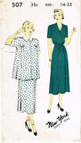 New York 507: 1950s Uncut Misses Maternity Suit Sz 32 B Vintage Sewing Pattern
