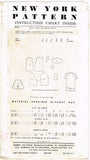 1950s Vintage New York Sewing Pattern 645 Uncut Little Boy's Swim Suit & Shirt Sz 8