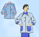 New York 653: 1950s Uncut Misses Maternity Suit Sz 32 B Vintage Sewing Pattern